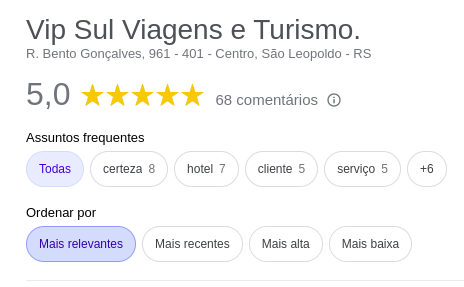 gOOGLEavaliacao